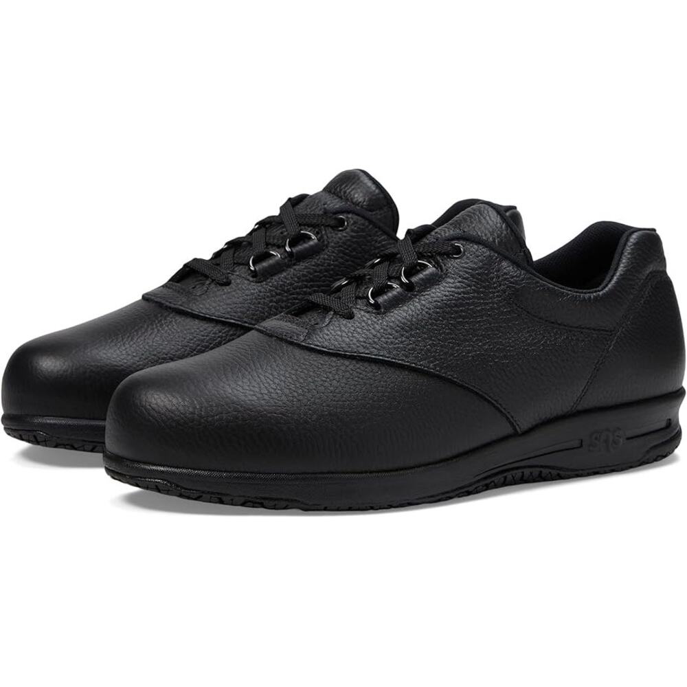 SAS Womens Liberty Sneakers US 8 M Black Slip Resistant Leather GUC